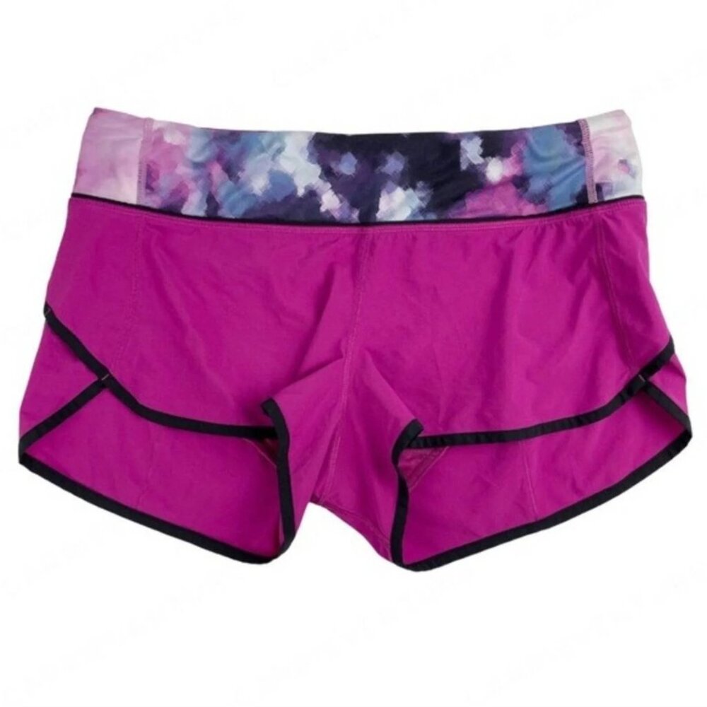 Lululemon Speed Short Raspberry Blooming Pixie Running Size 4